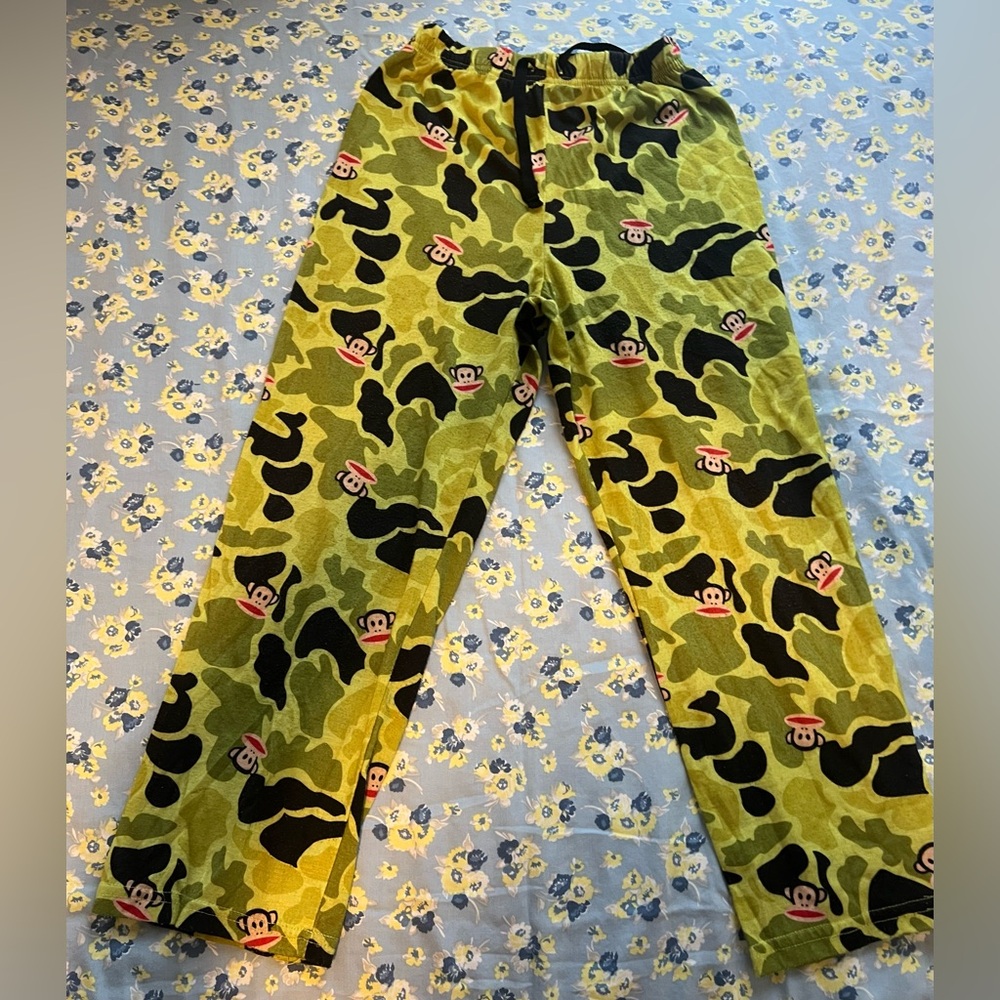 Paul Frank Kids Pajama Bottoms - Green Camo with Pink Accents